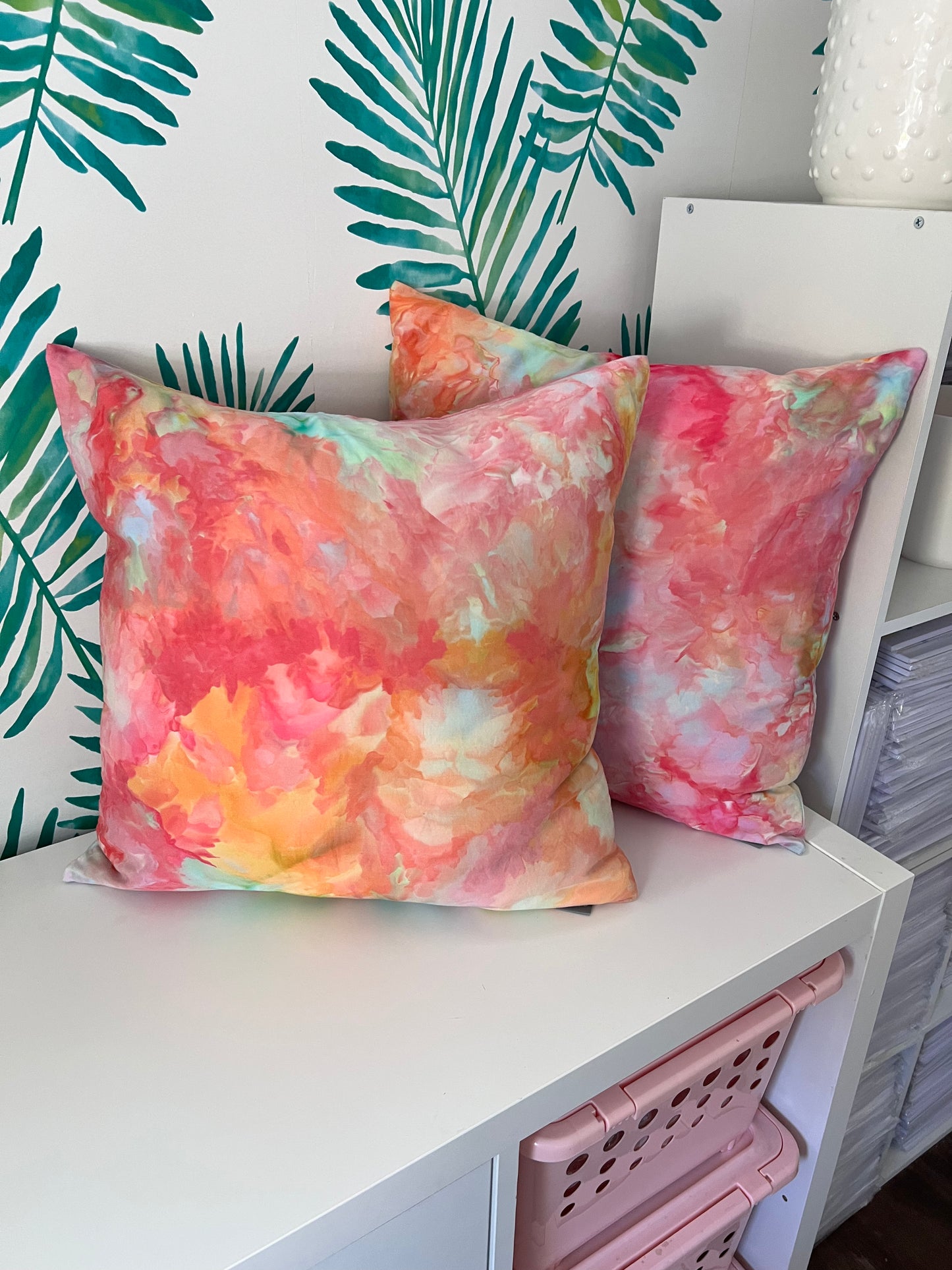 18x18 inch Pillow Covers in Gummy Bear